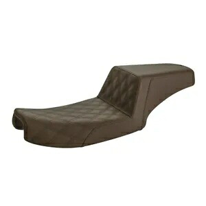 ステップアップ 格子ステッチレザー2アップシート ブラウンゲルサドルメン 891-04-172BR Step-Up Lattice Stitch Leather 2-Up Seat Brown Gel Saddlemen 891-04-172BR 【並行輸入品】