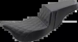 サドルメン ステップアップシート フロント格子ステッチ ブラック 808-07B-172E Saddlemen Step Up Seat Front Lattice Stitched Black 808-07B-172E 【並行輸入品】