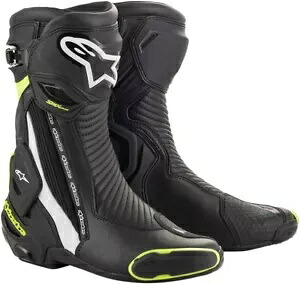 SMX Plus ストリート ライディング ブーツ ブラック/ホワイト/イエロー US 11.5 Alp. 2221019-125-46 SMX Plus Street Riding Boots Black/White/Yellow US 11.5 Alp. 2221019-125-46 【並行輸入品】