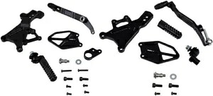 V3 調整可能なリアセット - ブラック ボルテックス RS634K 17-18 ヤマハ YZF R6 用 V3 Adjustable Rearset - Black Vortex RS634K For 17-18 Yamaha YZF R6 【並行輸入品】