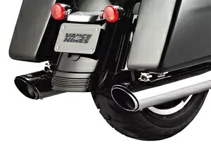 ツインスラッシュ ラウンド クローム デュアル スリップオン エキゾースト バンス & ハインズ 16672 Twin Slash Round Chrome Dual Slip On Exhaust Vance & Hines 16672 【並行輸入品】｜カスタムパーツ WORLD倉庫