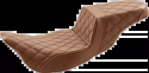 サドルメン ステップアップシート 格子ステッチ ブラウン 808-07B-175BREX Saddlemen Step Up Seat Lattice Stitched Brown 808-07B-175BREX 【並行輸入品】