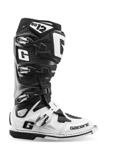 SG12 ブーツ ブラック/ホワイト サイズ - 10 ガエルネ 2174-014-10 SG12 Boot Black/White Size - 10 Gaerne 2174-014-10 【並行輸入品】