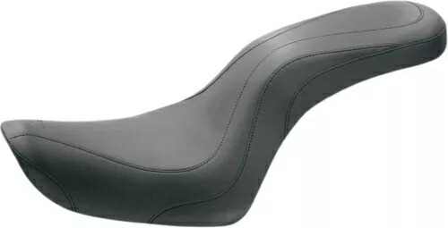 Daytripper ステッチ レザー 2 アップ シート - ブラック マスタング 76340 Daytripper Stitched Leather 2-Up Seat - Black Mustang 76340 【並行輸入品】