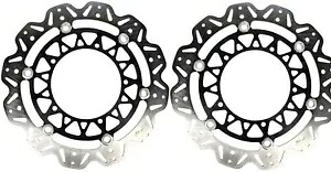 フロント VEE ブレーキ ローター - ブラック EBC VR2095BLK Front VEE Brake Rotors - Black EBC VR2095BLK 【並行輸入品】