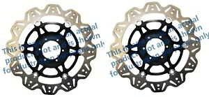 フロント VEE ブレーキ ローター - ブラック EBC VR2003BLK Front VEE Brake Rotors - Black EBC VR2003BLK 【並行輸入品】