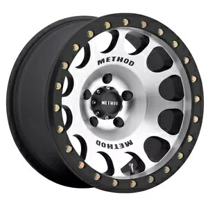 MR105 ビードロック 17x9 -38mm オフセット 5x5 71.5mm CB 機械加工、マットブラックリングホイール付き MR105 Beadlock 17x9 -38mm Offset 5x5 71.5mm CB Machined w/Matte Black Ring Wheel 【並行輸入品】