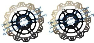 フロント VEE ブレーキ ローター - ブラック EBC VR2089BLK Front VEE Brake Rotors - Black EBC VR2089BLK 【並行輸入品】