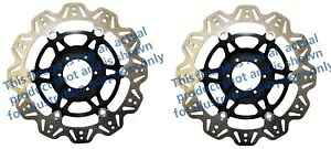 フロント VEE ブレーキ ローター - ブラック EBC VR4012BLK Front VEE Brake Rotors - Black EBC VR4012BLK 【並行輸入品】