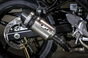チタンスリップオンエキゾースト M4 SU6626 17-22 スズキ SV650 Titanium Slip On Exhaust M4 SU6626 For 17-22 Suzuki SV650 【並行輸入品】