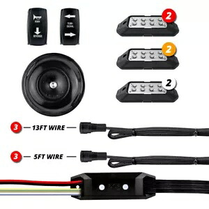 6 ピース標準 UTV ターンシグナルブレーキライトホーンキット XK グロー XK-DT-STA 6 Piece Standard UTV Turn Signal Brake Light Horn Kit XK Glow XK-DT-STA 【並行輸入品】