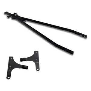 ブラック Daggertude スクエア 30 インチ シーシーバー マウント付き Cycle Visions Black Daggertude Square 30\