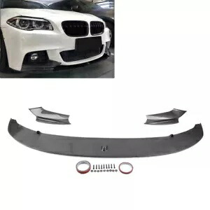 車のフロントバンパースポイラーリップ BMW 5 シリーズ F10 M スポーツ 2011-2016 カーボンファイバー Car Front Bumper Spoiler Lip For BMW 5 Series F10 M Sport 2011-2016 Carbon Fiber 【並行輸入品】