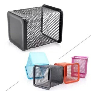 1x 耐久性のあるオフィスデスクペン定規鉛筆ホルダーカップメッシュオーガナイザーコンテナ鉄 1x Durable Office Desk Pen Ruler Pencil Holder Cup Mesh Organizer Container Iron 【並行輸入品】