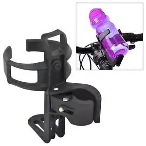 ブラック MTB 自転車プラスチック ウォーター ボトル ホルダー ケージ クイック リリース クランプ バイク付き Black MTB Bicycle Plastic Water Bottle Holder Cage with Quick Release Clamp Bike 【並行輸入品】