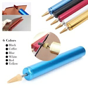 1pc 真鍮油絵ペンブルー/ブラック/ホワイト/イエロー/レッド/ブラウン 1pc Brass Oil Painting Pen Blue/Black/White/Yellow/Red/Brown 【並行輸入品】