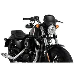 PUIG フェアリング ハーレーダビッドソン スポーツスター 1200 フォーティーエイト 2010 - 2020 M. ブラック PUIG FAIRING FOR HARLEY DAVIDSON SPORTSTER 1200 FORTY-EIGHT 2010 - 2020 M. BLACK 【並行輸入品】