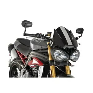 ウィンドシールド スポーツ プイグ トライアンフ スピード トリプル 1050 R 2016 - 2017 ブラック 8929N- WINDSHIELD SPORT PUIG FOR TRIUMPH SPEED TRIPLE 1050 R 2016 - 2017 BLACK 8929N- 【並行輸入品】