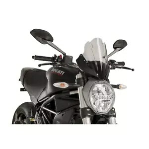 ドゥカティ モンスター 1200/R 2016 - 2020 スモークグレー 8900H 用フロントガラス スポーツ プイグ WINDSHIELD SPORT PUIG FOR DUCATI MONSTER 1200/R 2016 - 2020 SMOKE GREY 8900H- 【並行輸入品】
