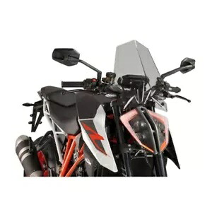 フロントガラス ネイキッド スポーツ プイグ KTM SUPERDUKE 1290 R 2017 - 2019 スモークグレー 9692H- WINDSHIELD NAKED SPORT PUIG FOR KTM SUPERDUKE 1290 R 2017 - 2019 SMOKE GRAY 9692H- 【並行輸入品】