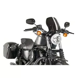 PUIG スクリーン ハーレーダビッドソン スポーツスター 1200 LOW 2006 - 2011 ブラック 9283N PUIG SCREEN FOR HARLEY DAVIDSON SPORTSTER 1200 LOW 2006 - 2011 BLACK 9283N 【並行輸入品】
