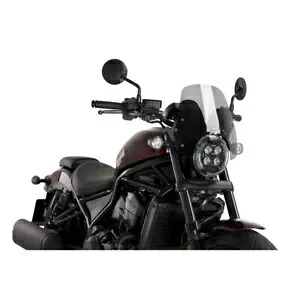 フロントガラス ネイキッド スポーツ Puig ホンダ レベル CMX1100 2021 - 2023 スモークグレー 20819H- WINDSHIELD NAKED SPORT PUIG FOR HONDA REBEL CMX1100 2021 - 2023 SMOKE GRAY 20819H- 【並行輸入品】