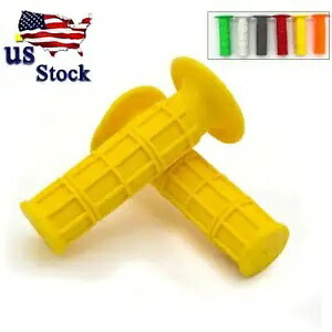 US CNC ラバー 22mm ハンド グリップ ハンドル バー スロットル グリップ ポケット ダート バイク ゴールド US CNC Rubber 22mm Hand Grips Handle Bar Throttle Grips Pocket Dirt Bike Gold 【並行輸入品】