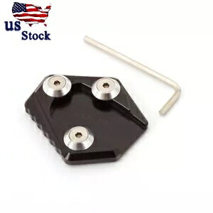 ホンダ CNC ブラックキックスタンドサイドスタンド延長プレートパッド MSX Grom 125 For Honda CNC Black Kickstand Side Stand Extension Plate Pad MSX Grom 125 【並行輸入品】