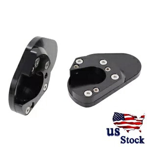 DK125/200/390 CNC 拡大キックスタンドサイドスタンド延長プレートパッドブラック For DK125/200/390 CNC Enlarge Kickstand Side Stand Extension Plate Pad Black 【並行輸入品】
