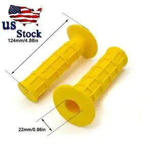 CNC ゴールドラバー 22mm ハンドグリップ ハンドルバー スロットルグリップ ポケット ミニ ピボット ダート CNC Gold Rubber 22mm Hand Grip Handle Bar Throttle Grip Pocket Mini Pivot Dirt 【並行輸入品】