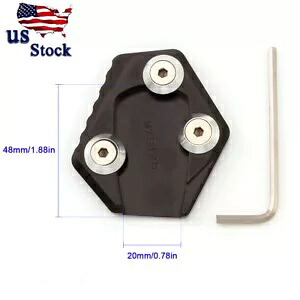 キックスタンドサイドスタンド延長プレートパッド CNC ブラックホンダ MSX グロム 125 Kickstand Side Stand Extension Plate Pad CNC Black For Honda MSX Grom 125 【並行輸入品】