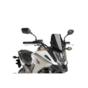 ウィンドシールド スポーツ プイグ ホンダ NC 750 X 2016 - 2020 ブラック 8909N に適合 WINDSHIELD SPORT PUIG COMPATIBLE FOR HONDA NC 750 X 2016 - 2020 BLACK 8909N- 【並行輸入品】