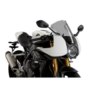 フロントガラス Puig トライアンフ スピード トリプル 1200 RR 2022 - 2023 スモーク グレー 21262H- WINDSHIELD PUIG FOR TRIUMPH SPEED TRIPLE 1200 RR 2022 - 2023 SMOKE GRAY 21262H- 【並行輸入品】