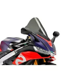 PUIG R レーサー スクリーン アプリリア RSV4 1100/ファクトリー 2021 - 2023 ダークスモーク 20771F PUIG R-RACER SCREEN FOR APRILIA RSV4 1100/FACTORY 2021 - 2023 DARK SMOKE 20771F 【並行輸入品】