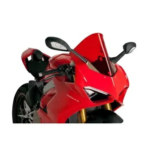 PUIG R レーサー スクリーン ドゥカティ パニガーレ V4 1100 S 2018 - 2019 レッド 9690R PUIG R-RACER SCREEN FOR DUCATI PANIGALE V4 1100 S 2018 - 2019 RED 9690R 【並行輸入品】