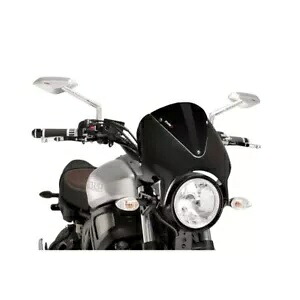 Puig ウィンドスクリーン レトロ ヤマハ XSR 900 2016 - 2021 ブラック 9561N に対応 PUIG WINDSCREEN RETRO COMPATIBLE FOR YAMAHA XSR 900 2016 - 2021 BLACK 9561N 【並行輸入品】