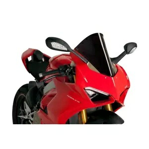 PUIG R レーサー スクリーン ドゥカティ パニガーレ V4 1100 S 2018 - 2019 ブラック 9690N PUIG R-RACER SCREEN FOR DUCATI PANIGALE V4 1100 S 2018 - 2019 BLACK 9690N 【並行輸入品】