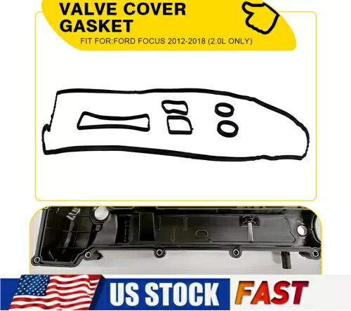 バルブカバーガスケットキットフォード 2012-18 フォーカス 2.0L CM5E6D271AA のみ金属ゴム Valve Cover Gasket Kit For Ford 2012-18 Focus 2.0L CM5E6D271AA Only Metal Rubber 【並行輸入品】