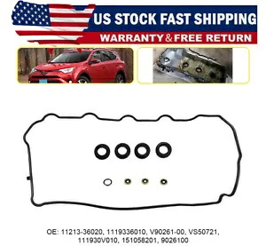 バルブカバーガスケットセット 2011-2012 シエナ トヨタ 2.7L DOHC 16V 1ARFE VS50721 に適合 Valve Cover Gasket Set Fits 2011-2012 Sienna Toyota 2.7L DOHC 16V 1ARFE VS50721 【並行輸入品】
