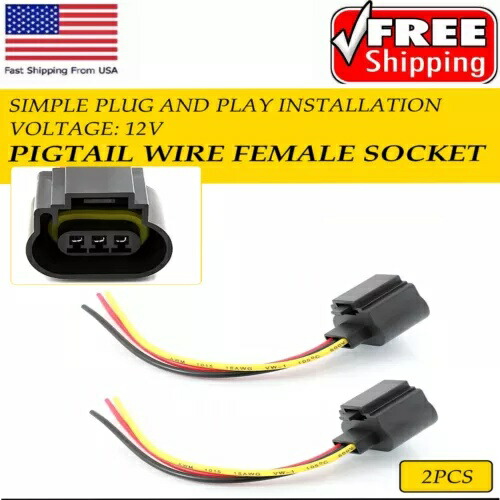 H13 9008 配線ハーネスメスピグテール LED ヘッドライトハロゲンソケットトラック修理 H13 9008 Wiring Harness Female Pigtail LED Headlight Halogen Socket Truck Refit 【並行輸入品】 32,890円