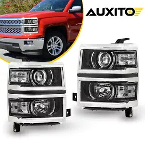 2014-2015 シボレー シルバラード 1500 プロジェクター ヘッドライト アセンブリ RH LH USA For 2014-2015 Chevy Silverado 1500 Projector Headlights Assemblies RH LH USA 【並行輸入品】|カスタムパーツ WORLD倉庫