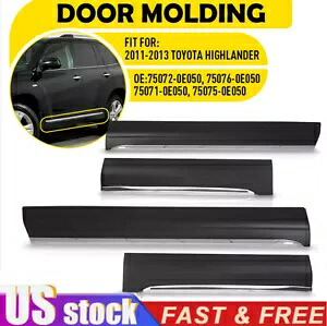 フロント右左助手席サイドドアモールディングトヨタ 2011-2013 ハイランダー用 Front Right Left Passenger Side Door Molding for Fit Toyota 2011-2013 Highlander 【並行輸入品】｜カスタムパーツ WORLD倉庫