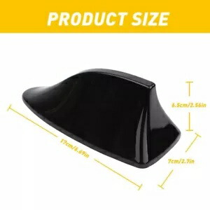 車のふかひれアンテナ AM FM 信号ラジオアクセサリー空中黒防水 B Car Shark Fin Antenna AM FM Signal Radio Accessories Aerial Black Waterproof B 【並行輸入品】