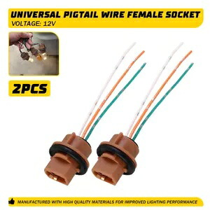 フロッサー ピグテール ワイヤー 2644 メス ソケット 7443 ハーネス フロント 2 7443 ストップ CANbus Flosser Pigtail Wire 2644 Female Socket 7443 Harness Front Two 7443 Stop CANbus 【並行輸入品】