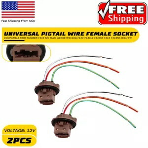フロッサー ピグテール ワイヤー 2644 メス ソケット 7443 ハーネス ブレーキ 2 ストップ テール ブレーキ Flosser Pigtail Wire 2644 Female Socket 7443 Harness Brake Two Stop Tail Brake 【並行輸入品】