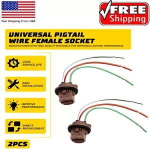 ピグテールワイヤーメスソケット 7443 2 ハーネスターンシグナルフロントランプ DRL ユニバーサル Pigtail Wire Female Socket 7443 Two Harness Turn Signal Front Lamp DRL Universal 【並行輸入品】 32,890円
