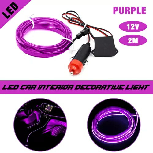 パープル 2 メートル/78.74 インチライトストリップ LED 防水車 12V トラックボート柔軟な米国 Purple 2M/78.74In Light Strip LED Waterproof For Car 12V Truck Boat Flexible USA 【並行輸入品】