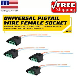 4 個ワイヤーピグテールメス C H11 2 ヘッドライトハーネスロービーム電球プラグ交換 4PCS Wire Pigtail Female C H11 Two Head Light Harness Low Beam Bulb Plug Replace 【並行輸入品】