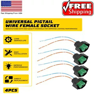 4 個ワイヤーピグテールメス C H11 2 フィットフォグハーネス電球ランプコネクタ DRL 4PCS Wire Pigtail Female C H11 Two Fit Fog Harness Light Bulb Lamp Connector DRL 【並行輸入品】 32,890円