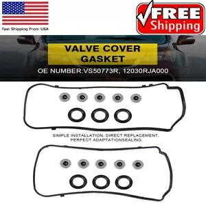 バルブカバーガスケットシールセットホンダ 08-17 アコードパイロットオデッセイアキュラ 3.5L に適合 Valve Cover Gasket Seals Set Fit HONDA For 08-17 ACCORD PILOT ODYSSEY ACURA 3.5L 【並行輸入品】
